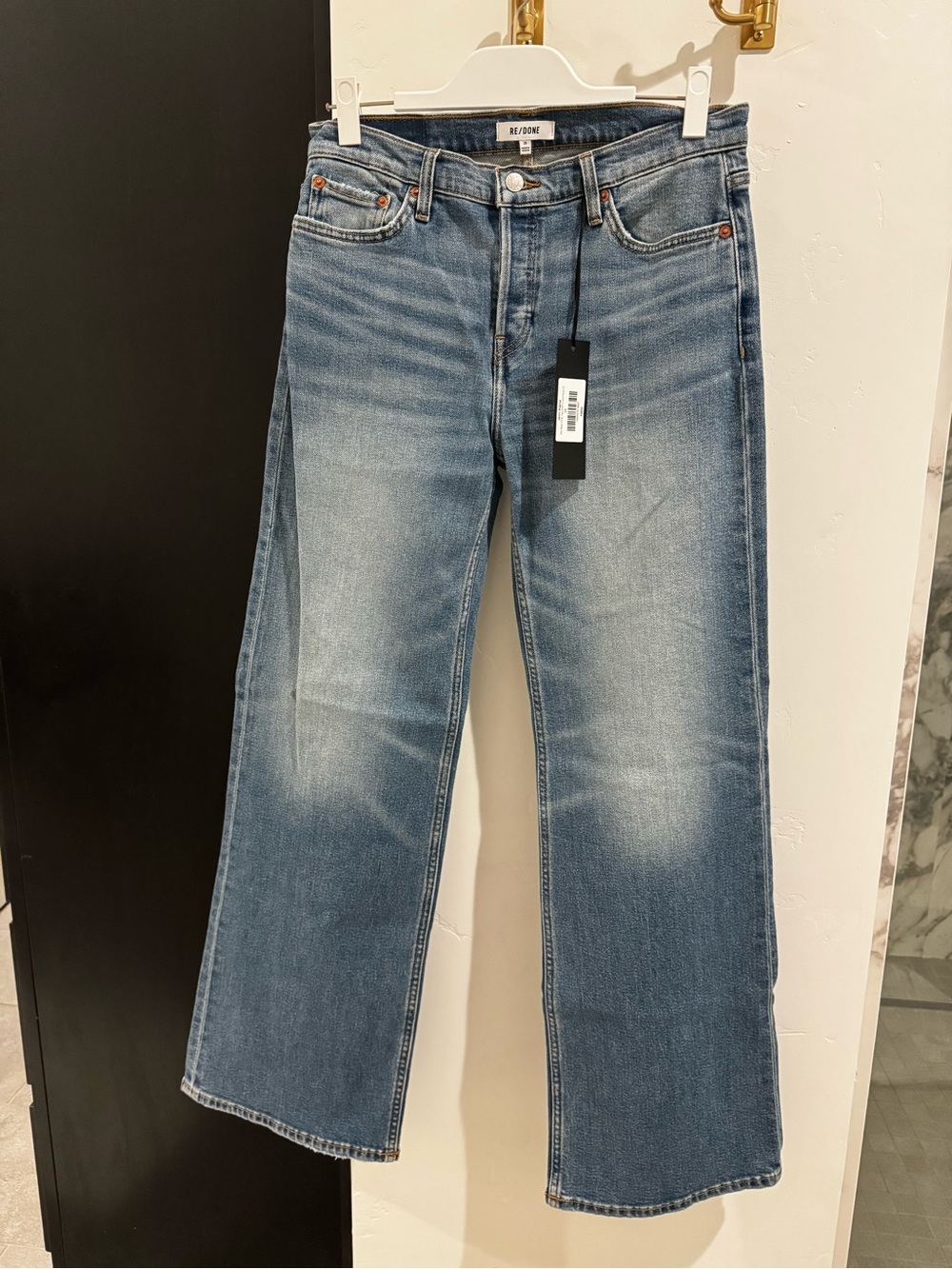 Re/Done Light Blue Wide-Leg Jeans